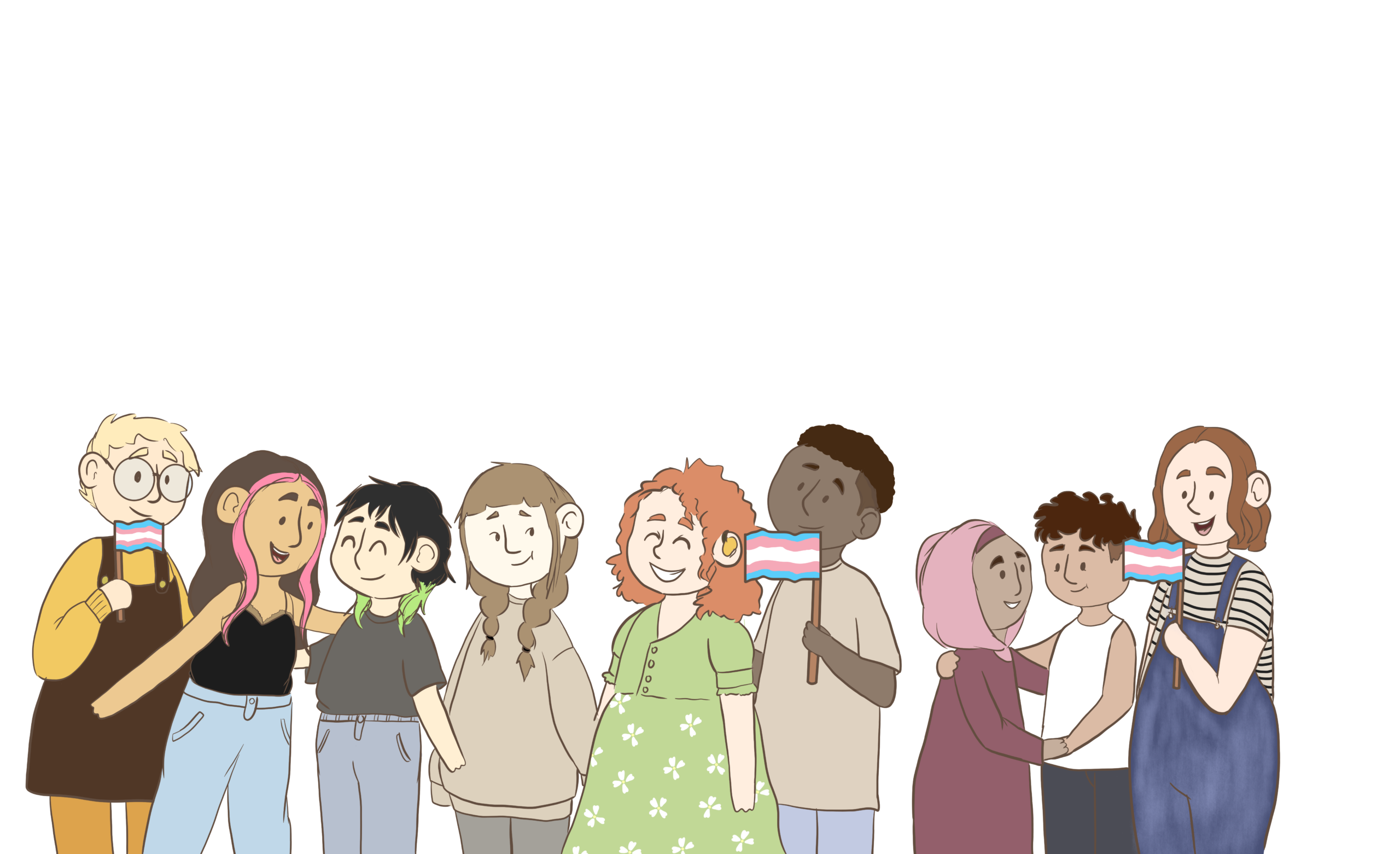 Illustration einer Gruppe führt als Button mit auf die Seite "Fragen & Antworten"